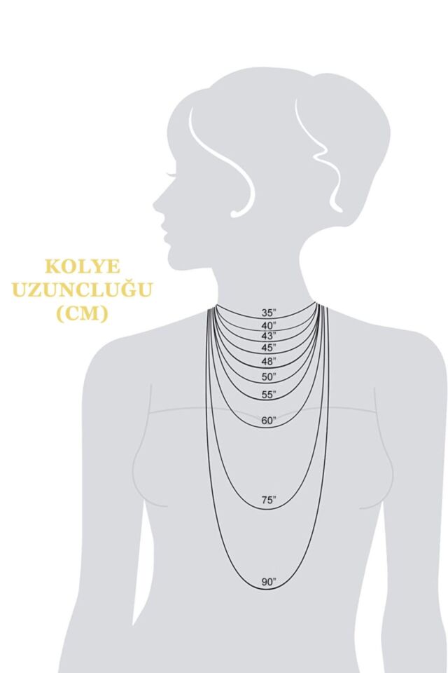 Kadın Gümüş Ince Forse Zincir Gümüş Kolye Özel 0.70mm Mücevher gümüş - 50 cm