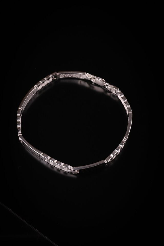 ENCİLİ SİLVER 925 Ayar Gümüş Özel Tasarım Rolex Zincir Model Erkek Bileklik