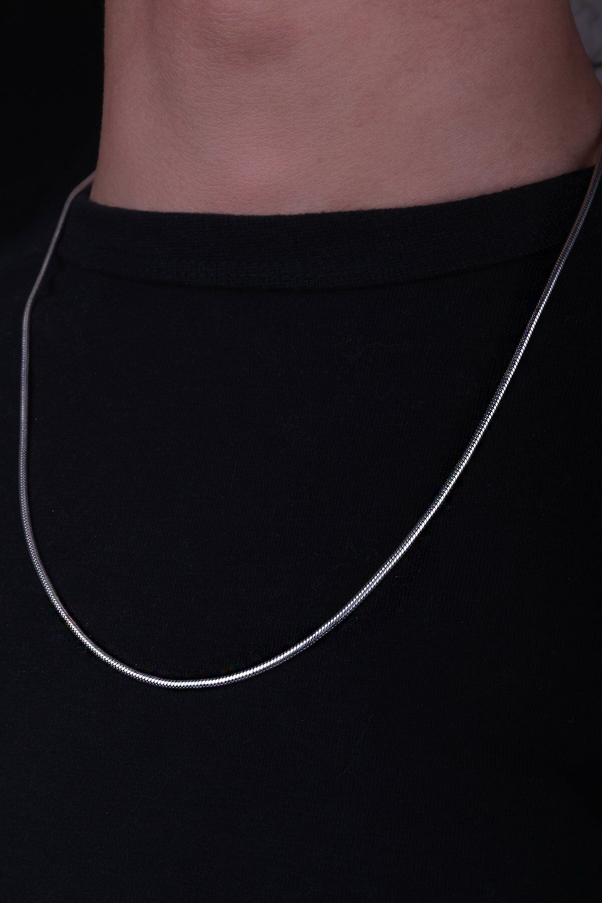 ENCİLİ SİLVER 925 Ayar Gümüş 1,8 Mm Yılan Zincir Kolye