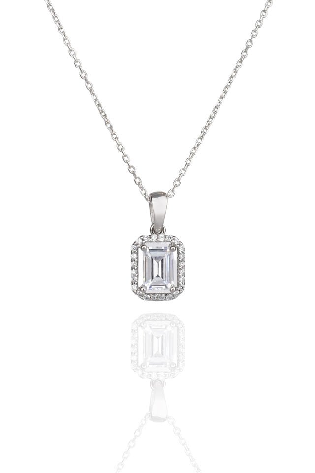 ENCİLİ SİLVER 925 Ayar Gümüş Swarovski Model Gümüş Kolye