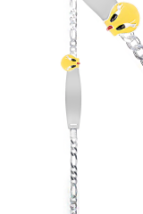 ENCİLİ SİLVER Tweety Model 925 Ayar Gümüş Çocuk Künyesi