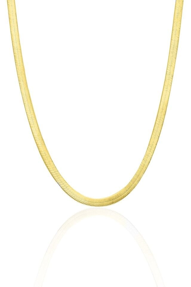 Kadın Gümüş Top Top Zincir Rose Kaplama Toplu Kolye Özel 1.2mm Mücevher