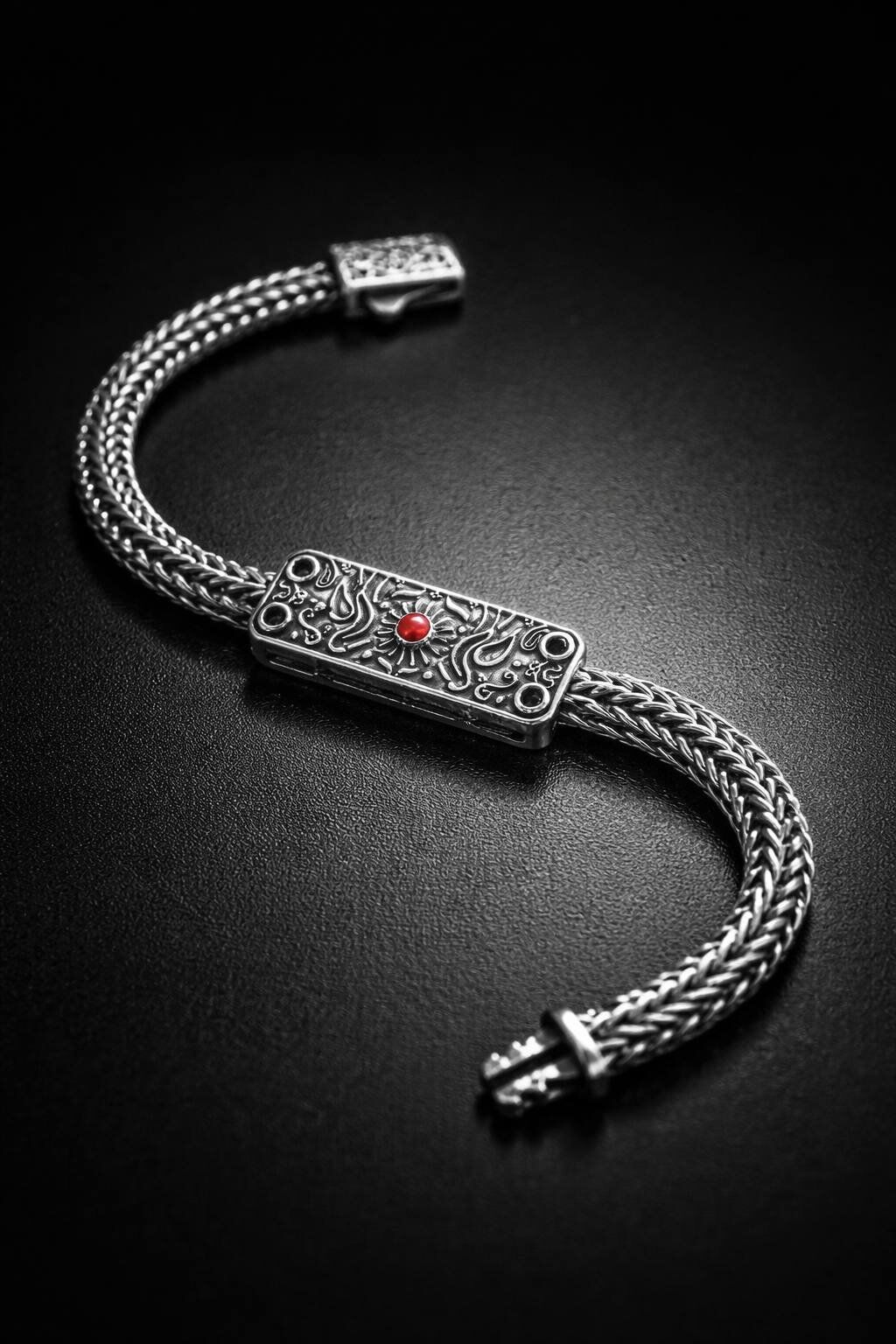 ENCİLİ SİLVER 925 Ayar Gümüş Yeni Model Cihan Albora Erkek Bileklik