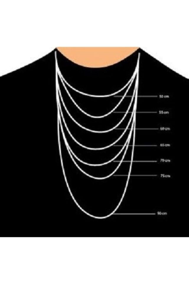 ENCİLİ SİLVER 925 Ayar Gümüş Erkek Figaro Zincir Kolye 65 cm gümüş - 3 MM